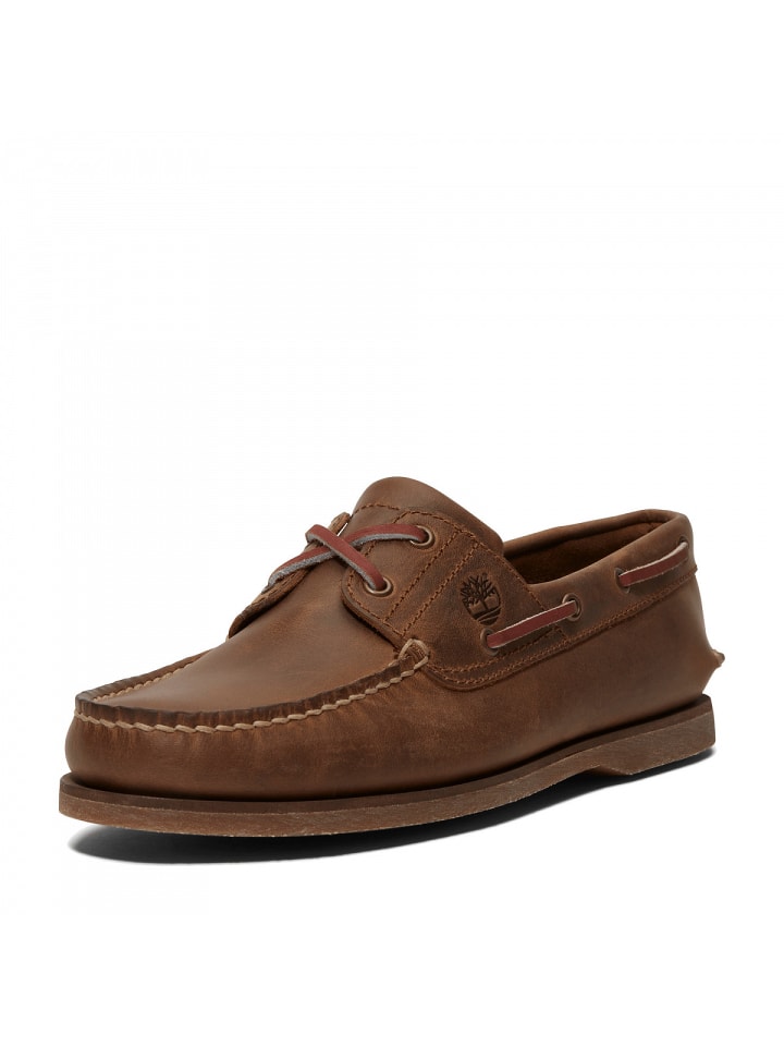 sportlicher Schnürer Classic Boat Bootsschuh in Braun