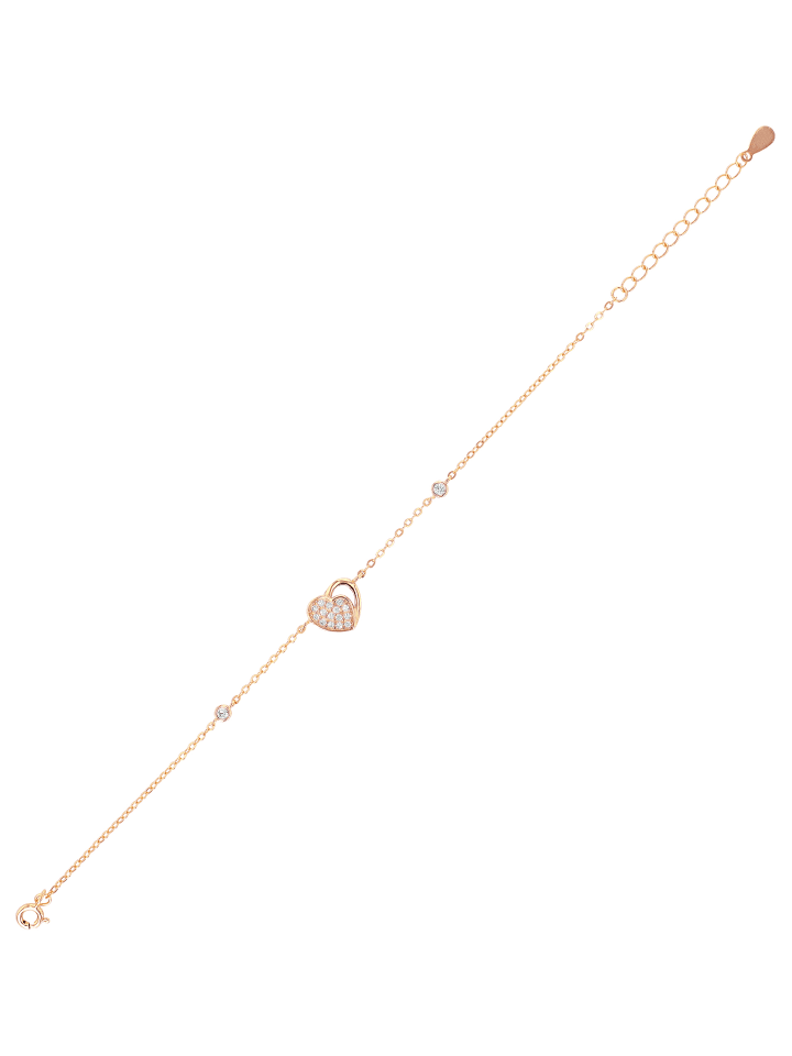 Damen Anhänger – Herzanhänger aus 925 Silber mit Zirkonia in silber