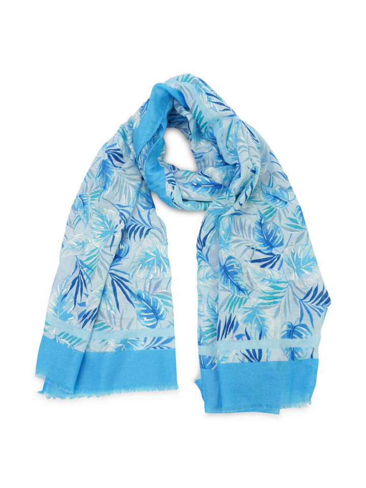 Schal SEDA in pacific blue-silver
