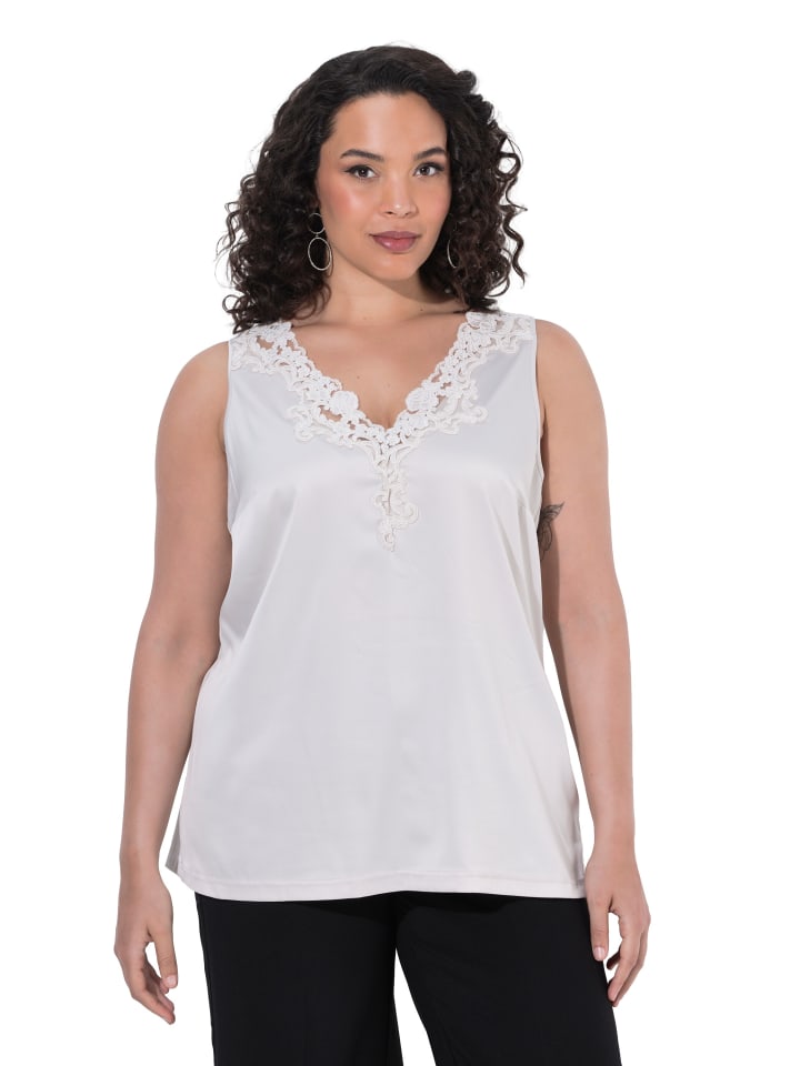 Strick-Top in graubeige