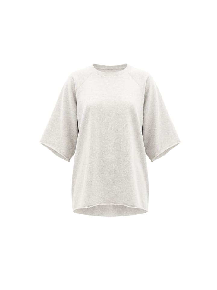 Women T-Shirt in Offwhite Melange