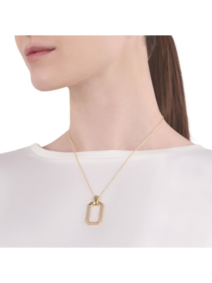 Kette mit Anhänger Silber 925, gelbvergoldet in Gold