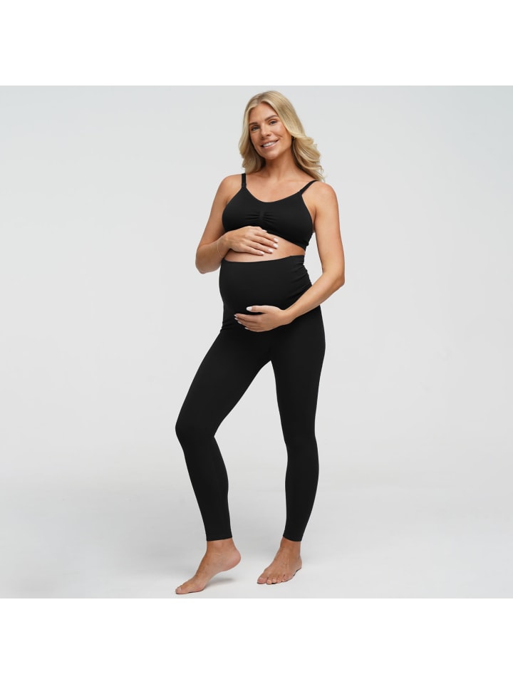 Umstandsleggings in Schwarz