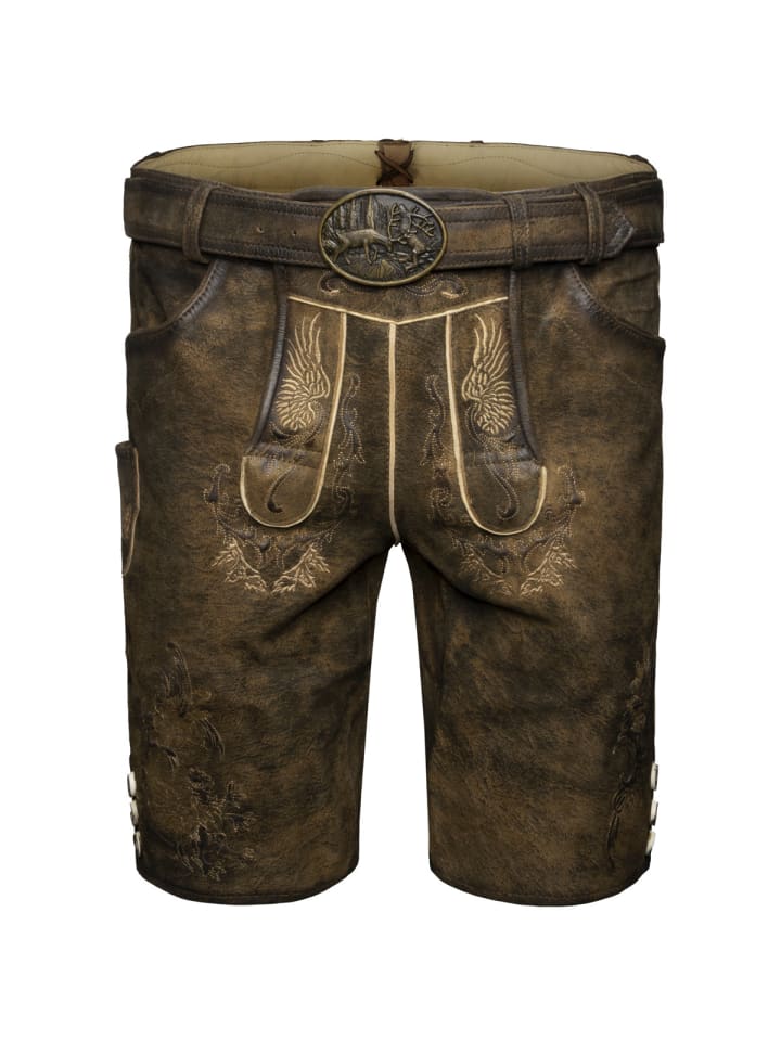 Lederhose Fassing in braun