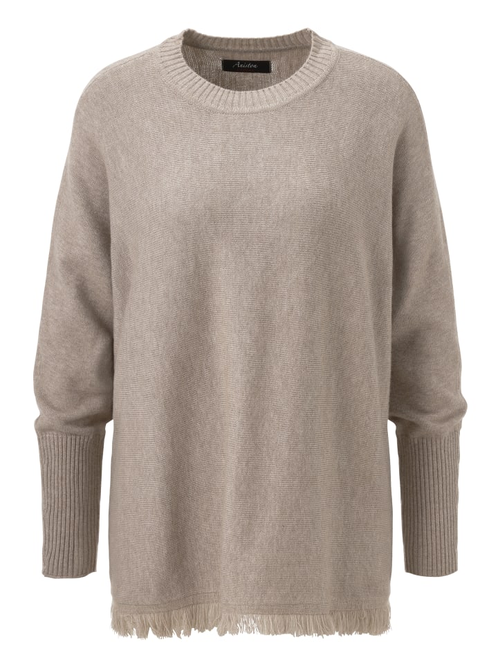 Strickpullover in beige