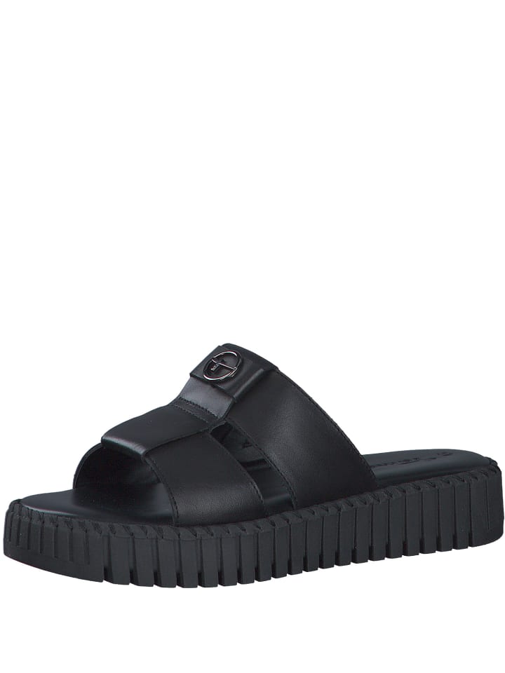 Pantolette in schwarz