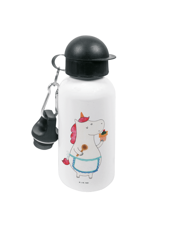 Wasserflasche Einhorn Küche ohne Spruch in Weiß