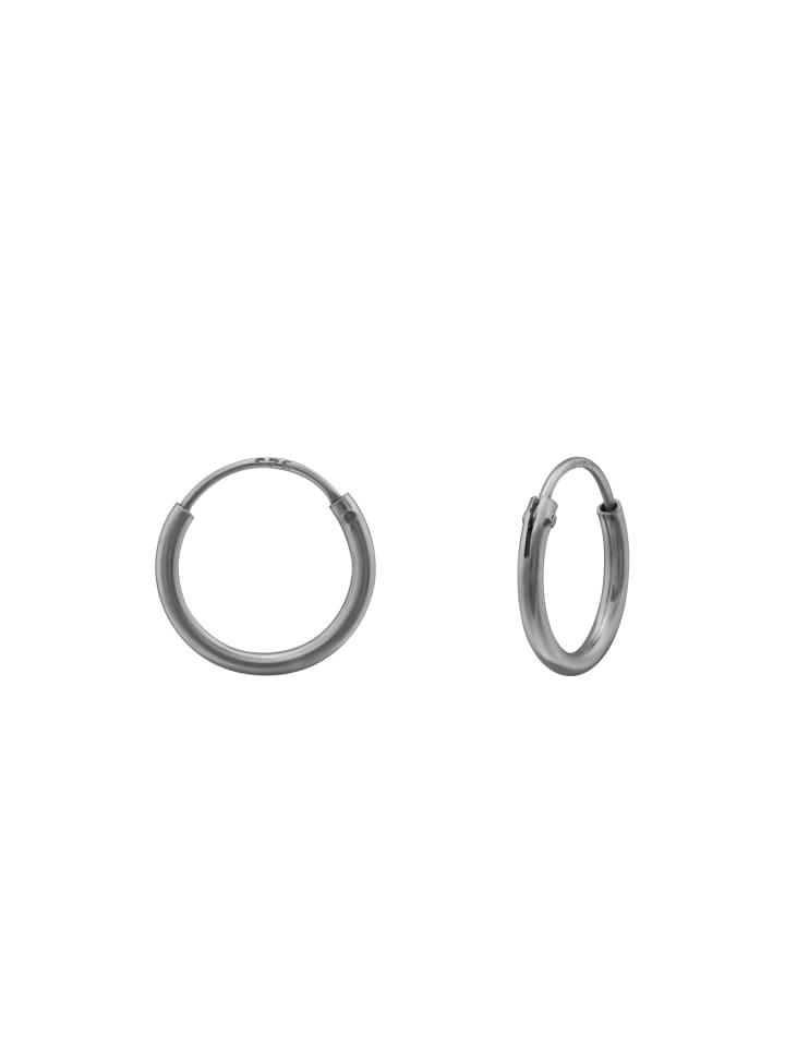 Ohrstecker in Silber (matt geschwärzt)