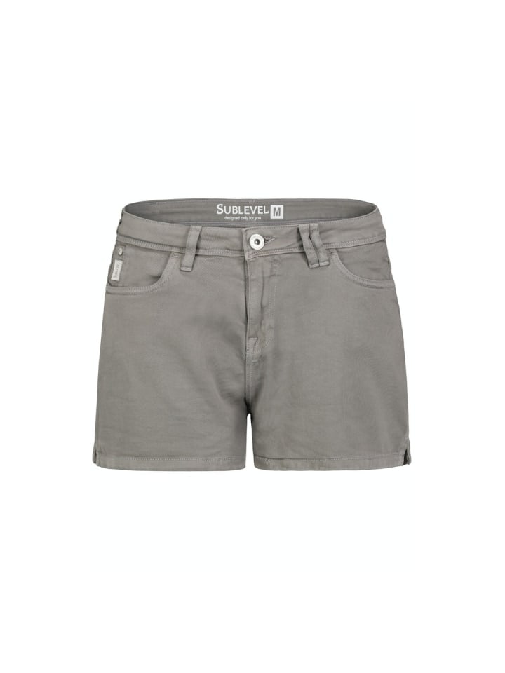 Short in asphalt grey