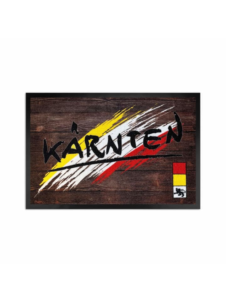 Fußmatte für Innen & Außen KÄRNTEN 1 in Schwarz