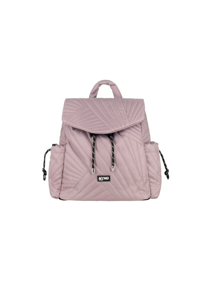 Damen Rucksack Mit Steppmuster in Pink