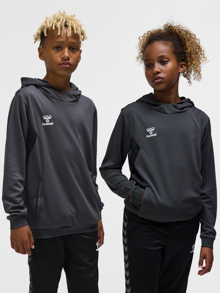 Kapuzenpullover Hmlauthentic Kinder in ASPHALT