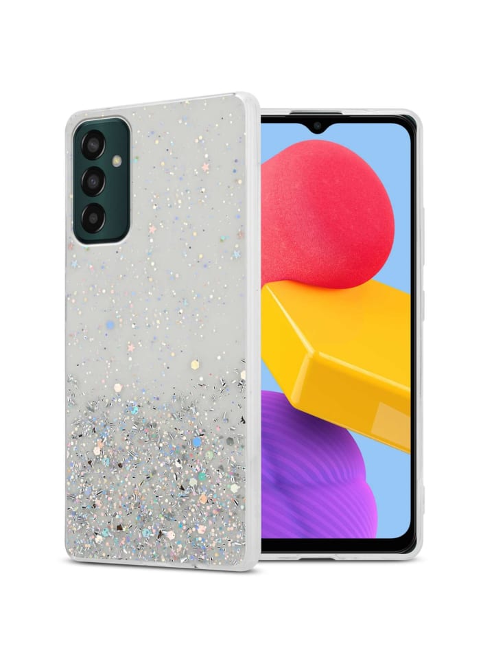 Hülle für Samsung Galaxy M13 4G Glitter in Transparent mit Glitter