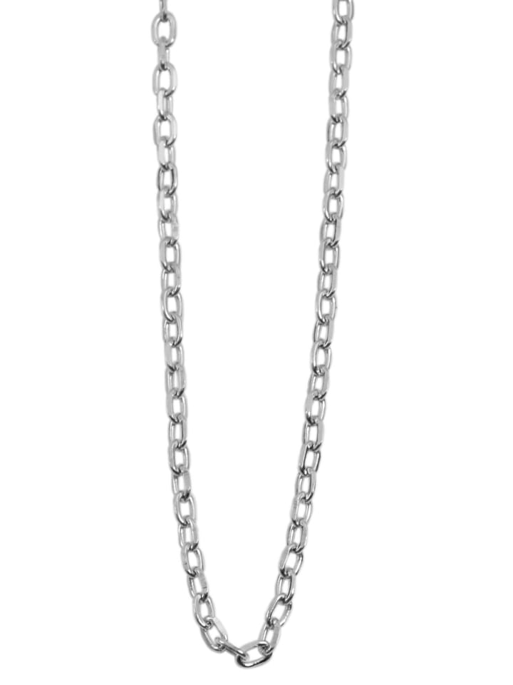 Unisex Halskette – Ankerkette aus 925 Silber 50+3 in silber