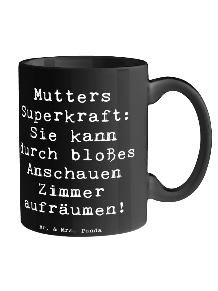 Tasse Mutters Magie mit Spruch in Schwarz