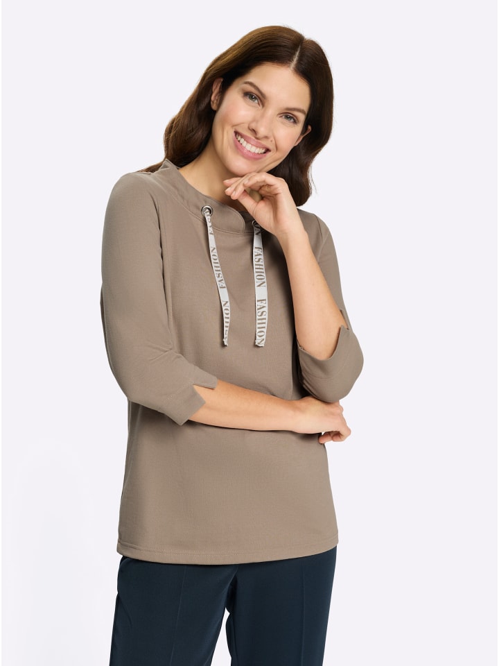Sweatshirt in sesam