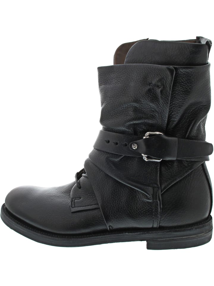 Samurai Schnürstiefel Schwarz