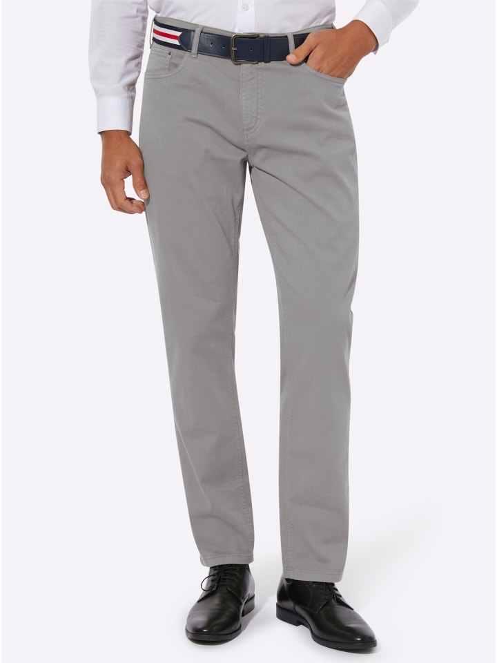 Twill-Hose in grau