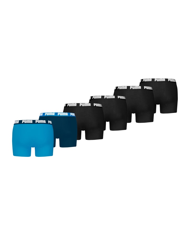 Boxershorts PUMA MEN EVERYDAY BASIC BOXERS 6P in 021 - blue / black