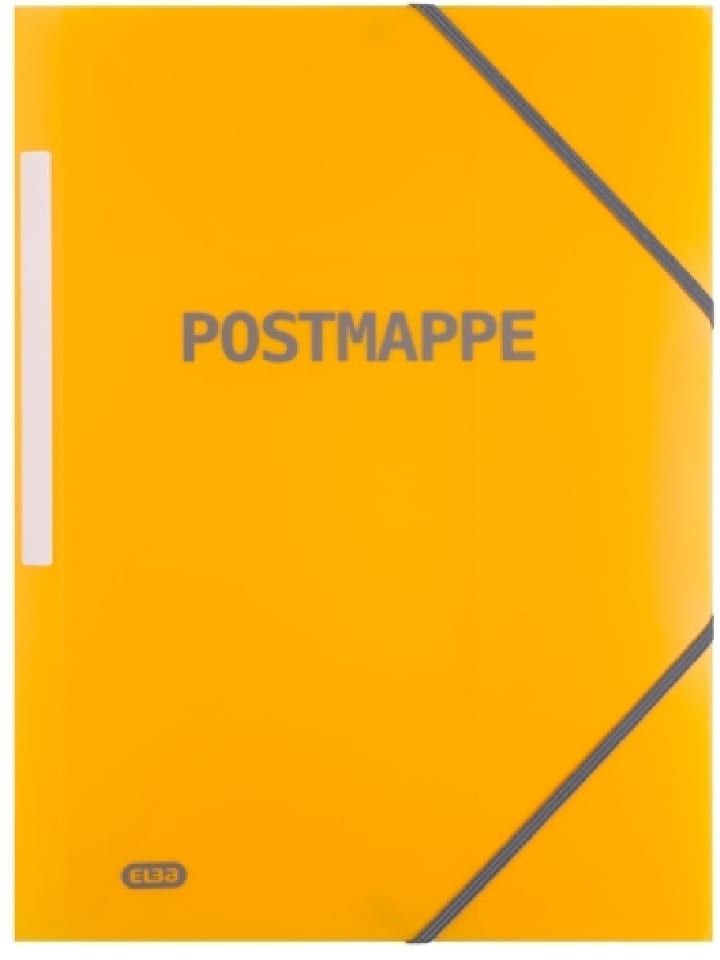 Eckspannermappe 'Postmappe' A4+ PP transluzent gelb