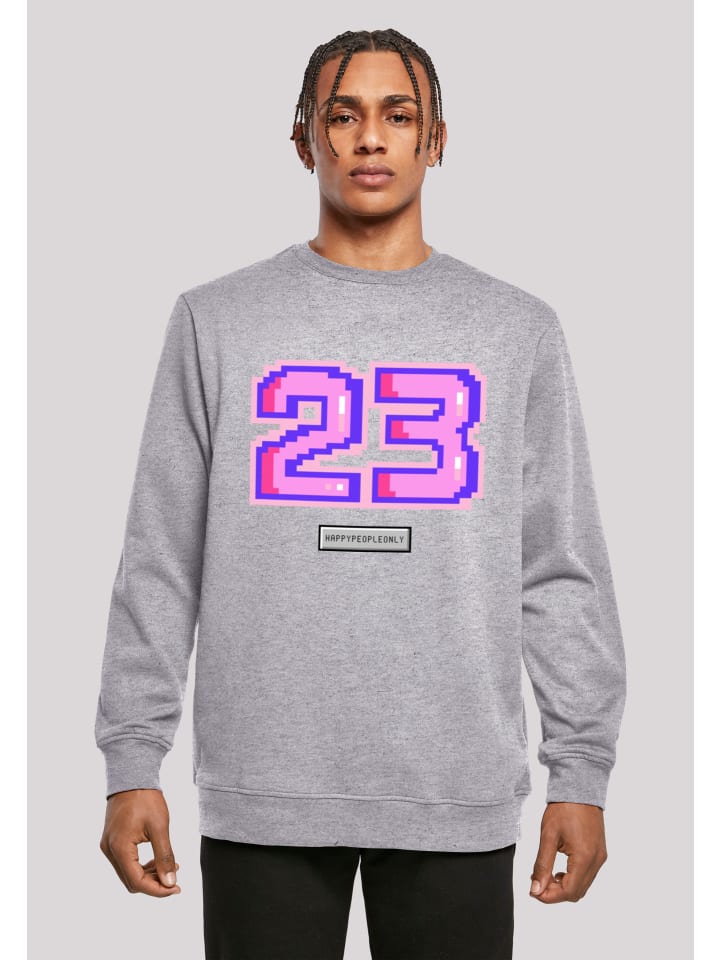 in | Pixel grau meliert Sweatshirt günstig limango 23 F4NT4STIC pink kaufen