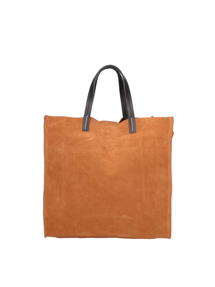 Schultertasche in DARK COGNAC