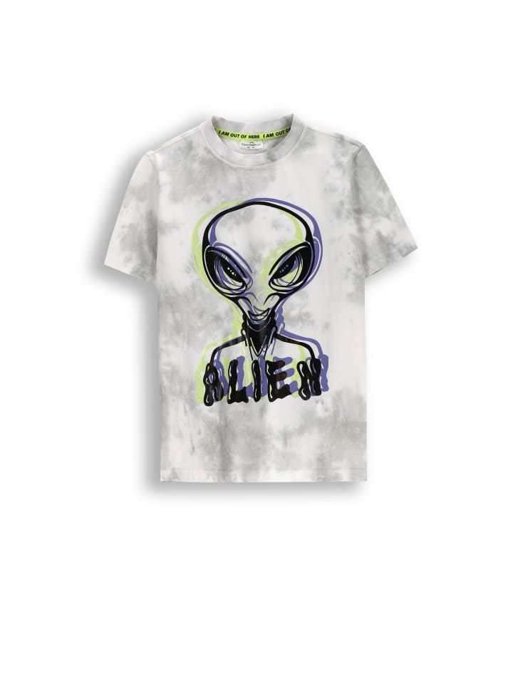 T-Shirt mit kurzem Ärmel in grau