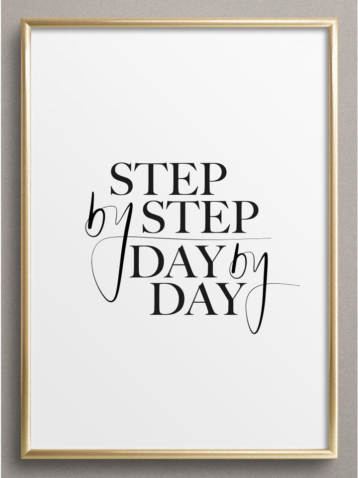 Poster "Step by step day by day"