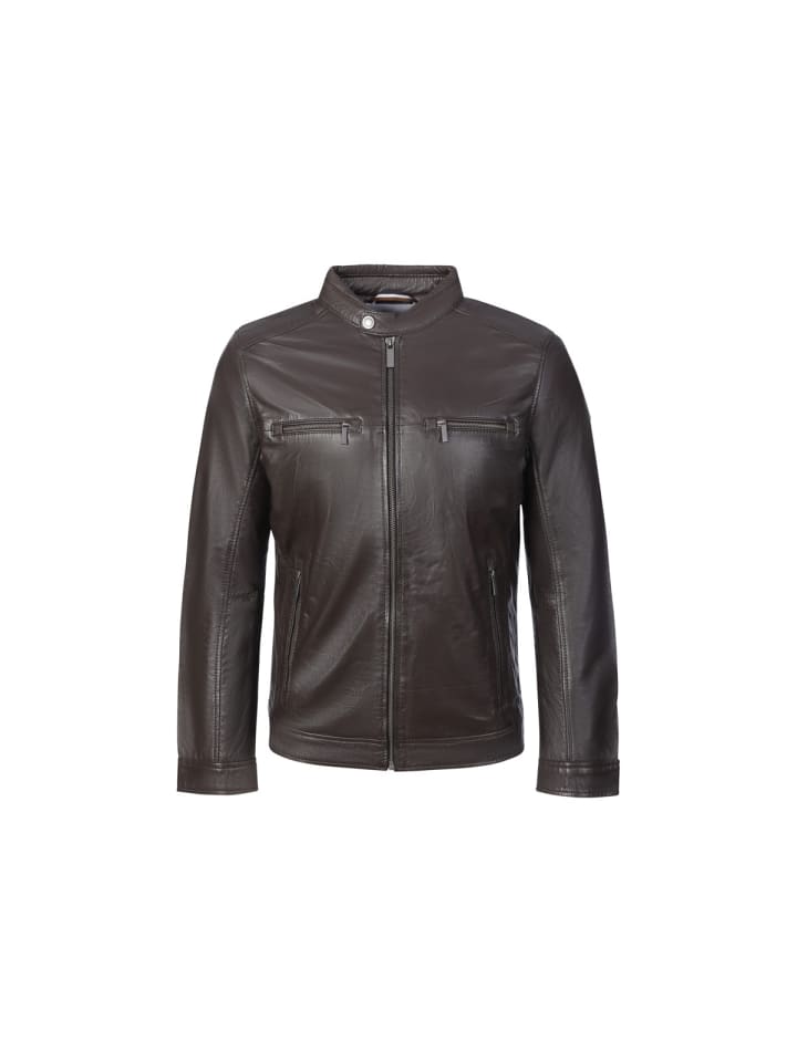 Lederjacke Dublin in dunkelbraun