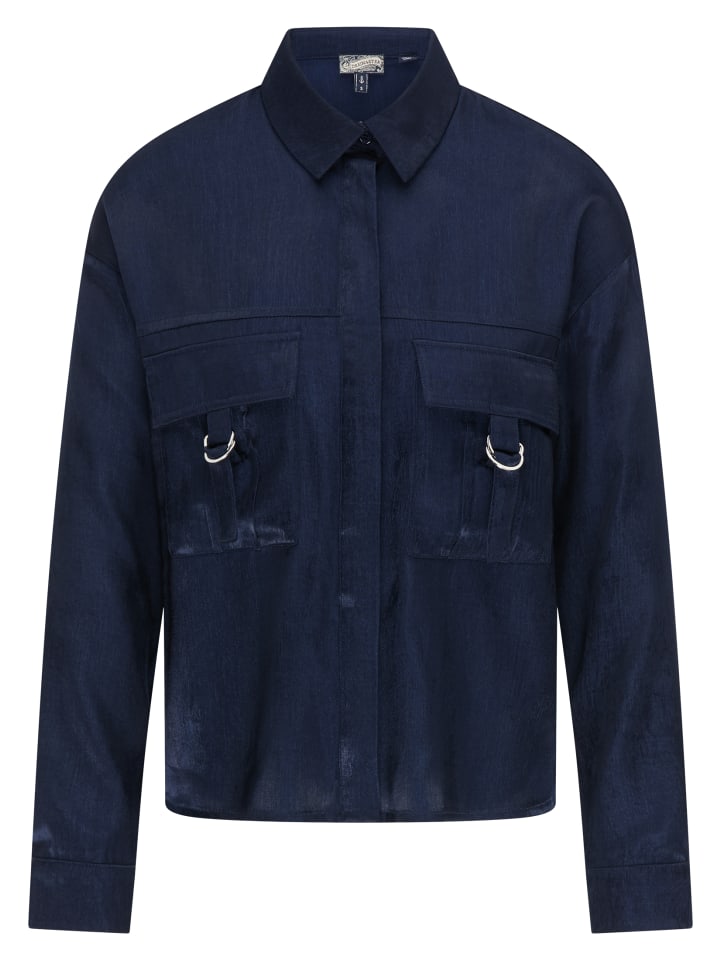 Damen Bluse in Marine