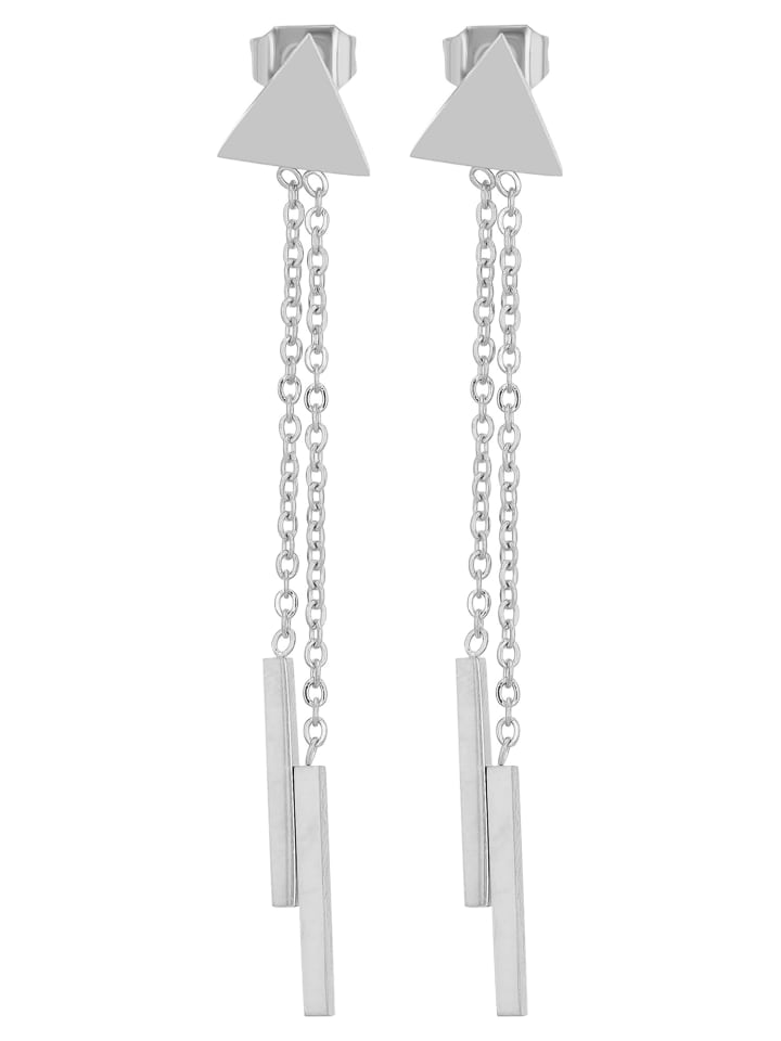 Damen Ohrringe – Ohrstecker aus Edelstahl in silber