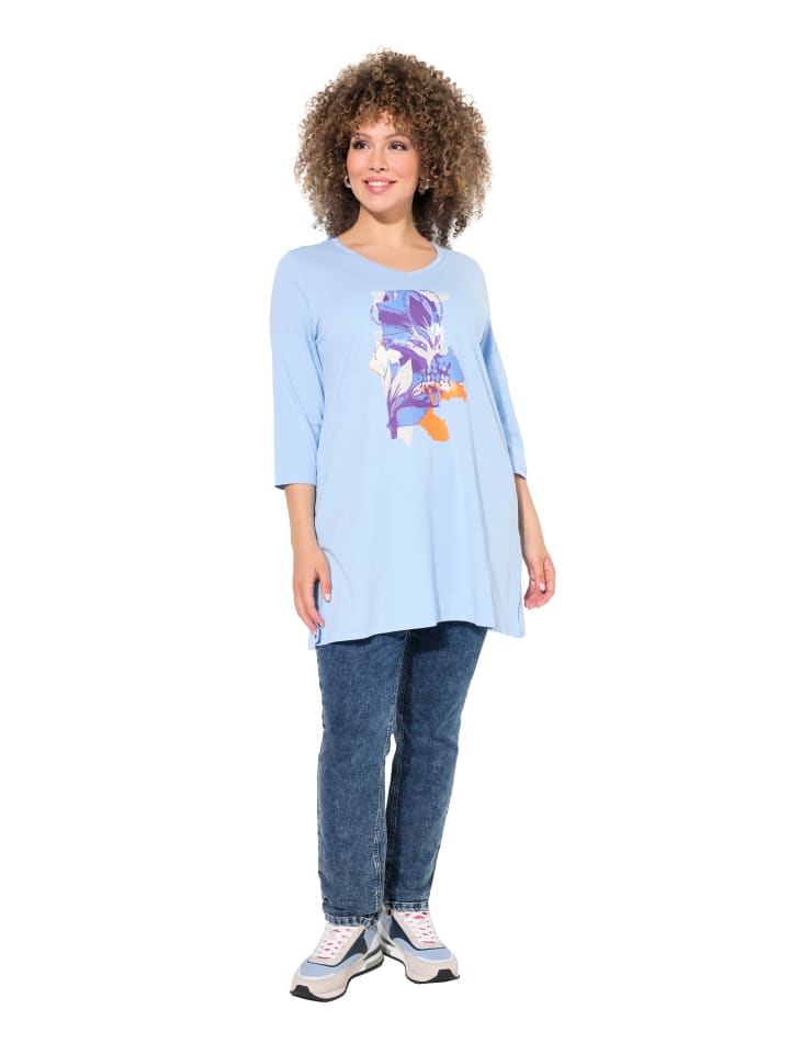 Longshirt in lichtblau