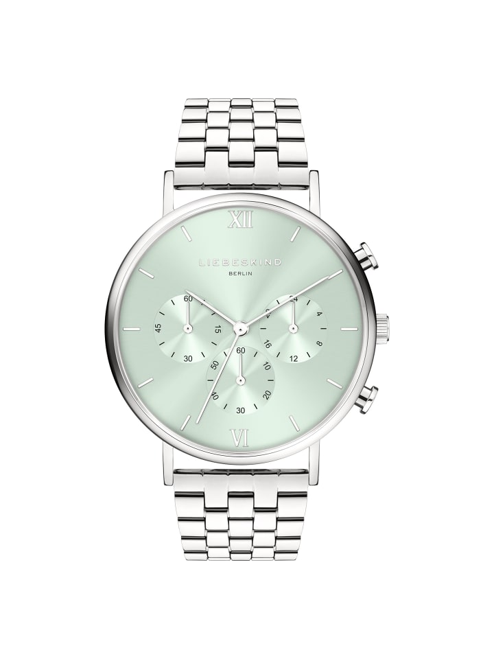 Armbanduhr Modern Chronograph in silber