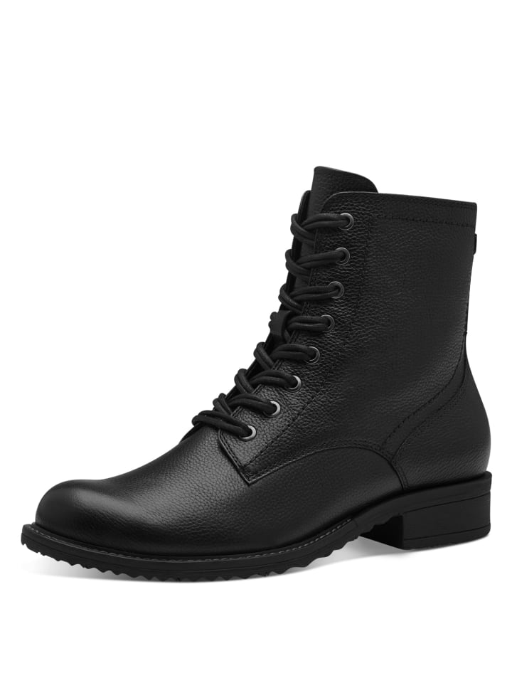Schnürstiefel in schwarz
