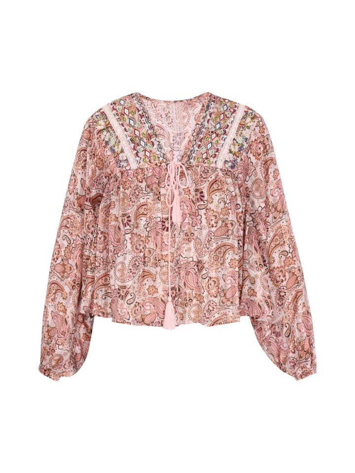Women Blouse in Light Rose Multicolor