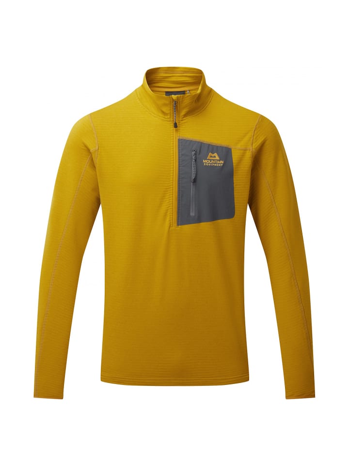 Langarmshirt M LUMIKO ZIP-T in Dunkelorange