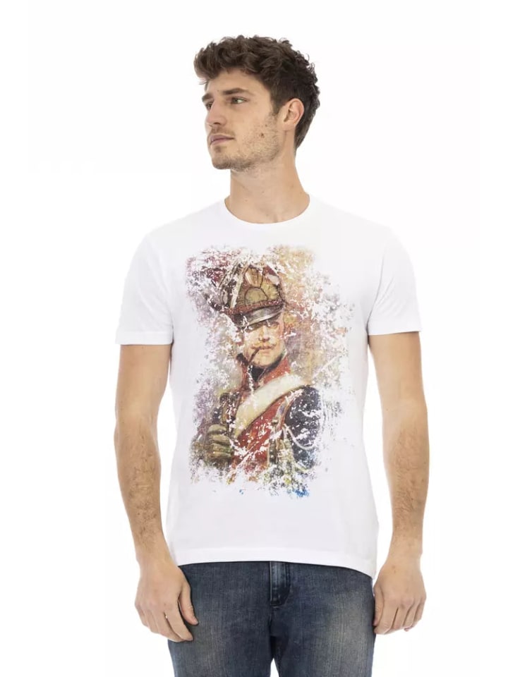 Weiß Baumwolle T-Shirt
