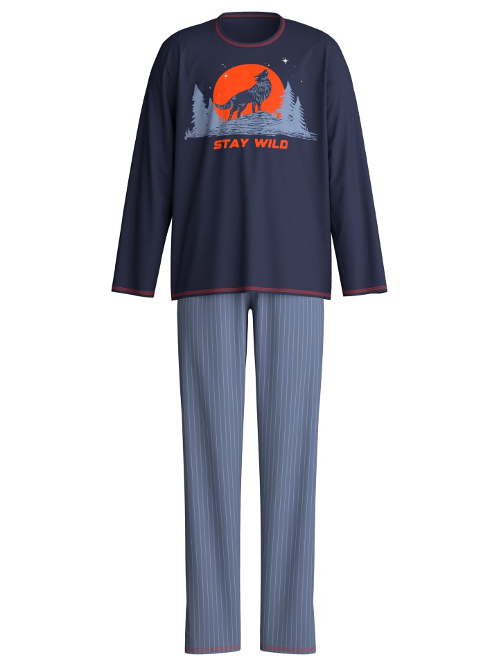 Pyjama in peacoat blue