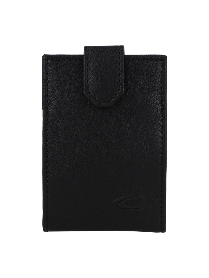 Discover Geldbörse Leder 7 cm black