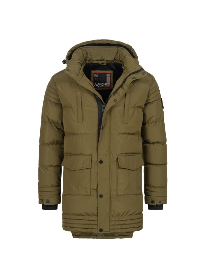 Winterjacke Alessandro Salvarini Herren Winterjacke AS285 in Dark Olive