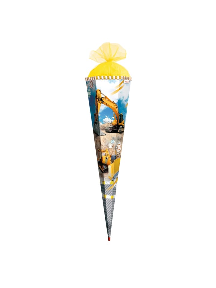 Schultüte groß Bagger 85 cm in Bunt