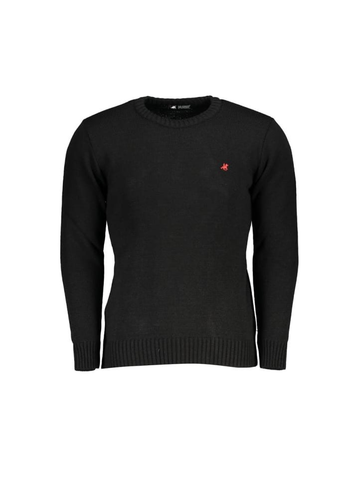 Schwarz Herren Pullover aus Acryl