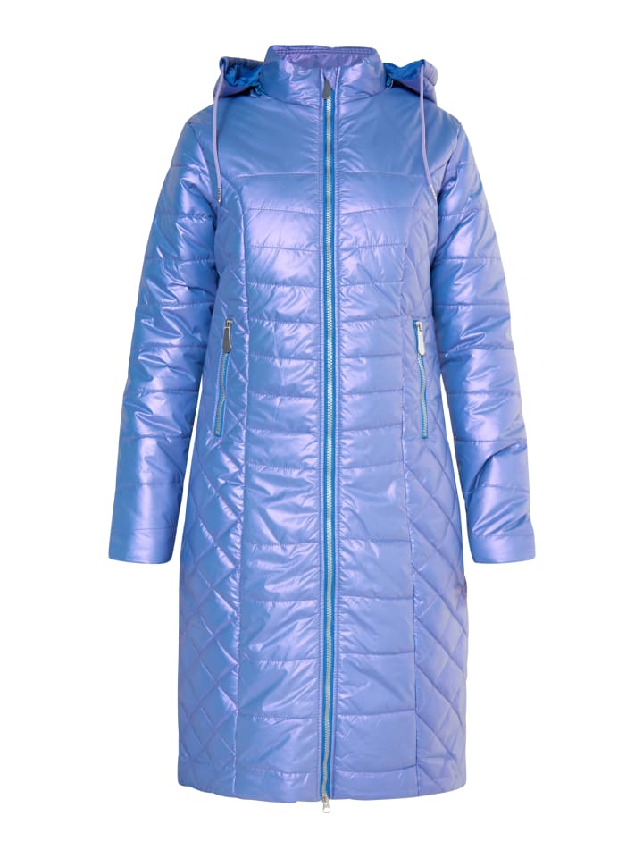 Damen Leichter Steppmantel in VIOLETT
