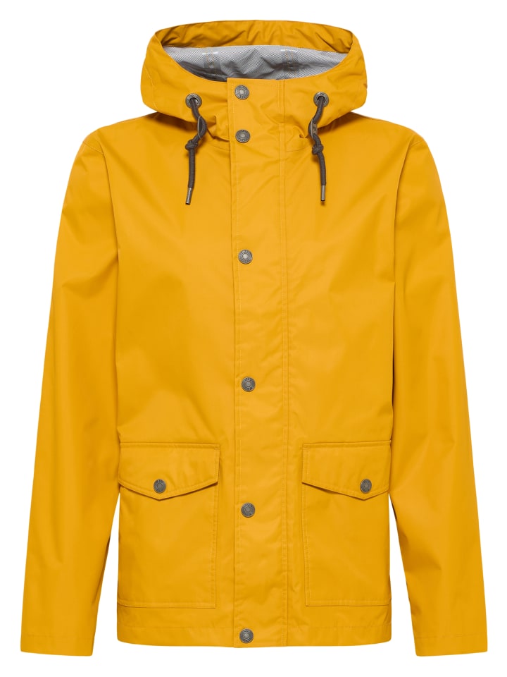 Herren Regenjacke Mit Innenprint in Senf