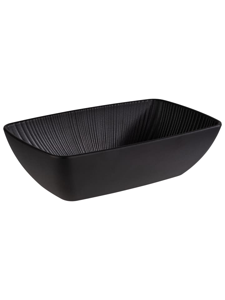 GN Schale in schwarz, 26,5 x 16,2 cm, H: 7,5 cm     