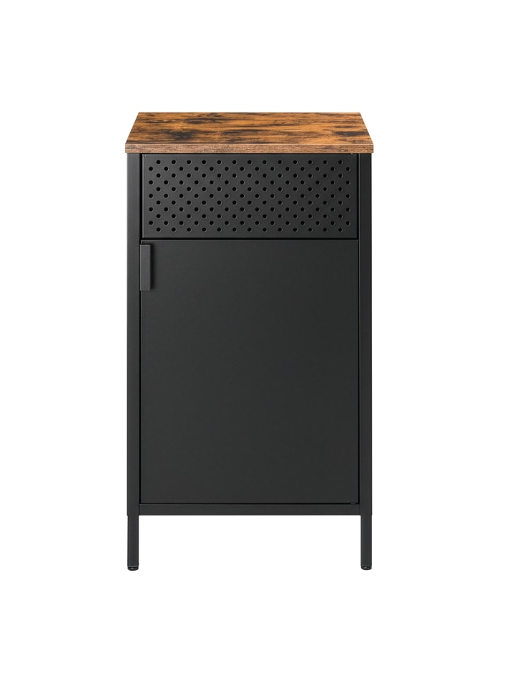 Aktenschrank Bravon in Braun-Schwarz - (B)40 x (H)76 x (T)42.5 cm