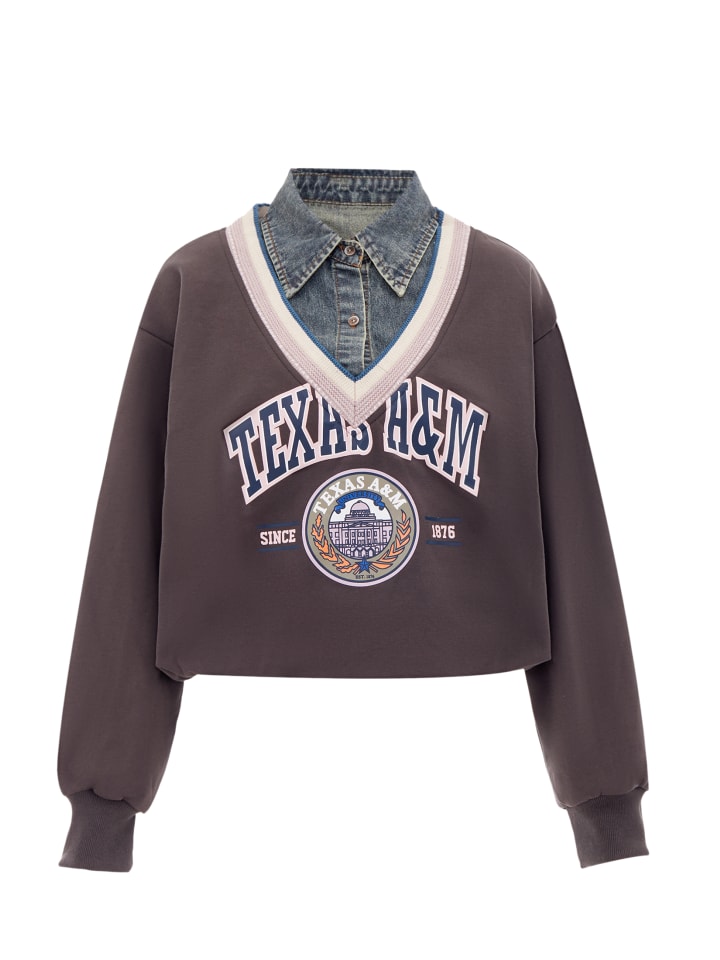 Damen Sweatshirt in Dunkelgrau