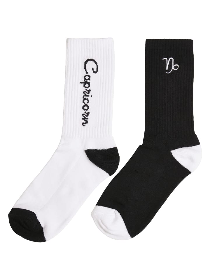 Basic Socks in black/white capricorn
