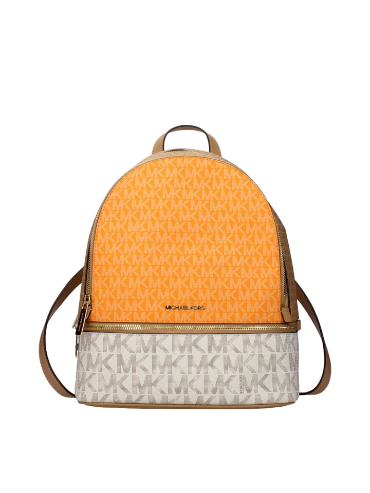 Beige Stoff Rucksack