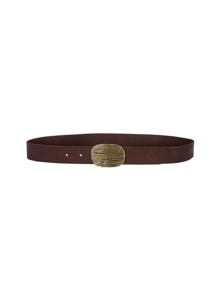Gürtel Oval in Brown